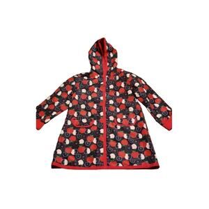 Gymboree Prep School Apples Rain Coat/Jacket 10/12 Large